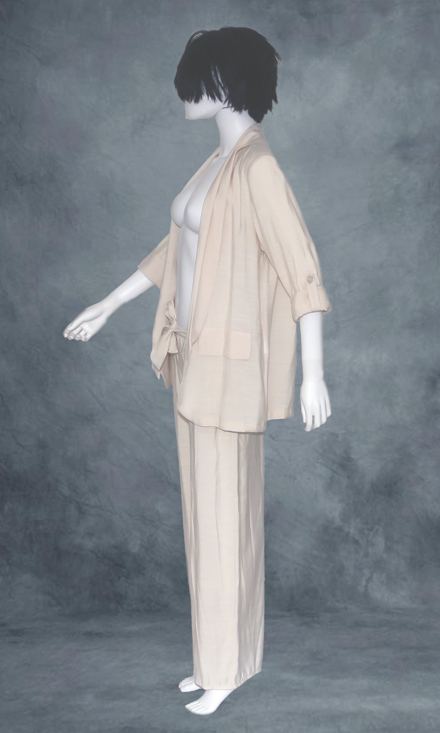 Abito 2 pezzi giacca + pantalone beige chiaro