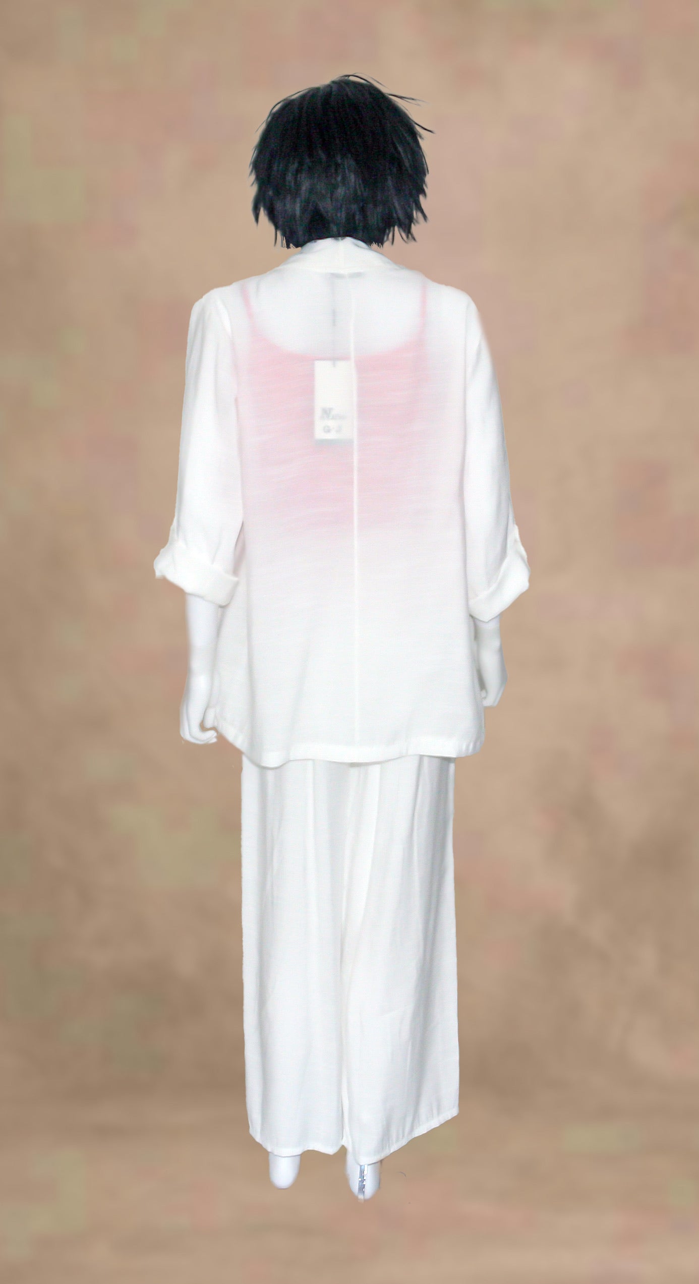 Abito 2 pezzi giacca + pantalone panna